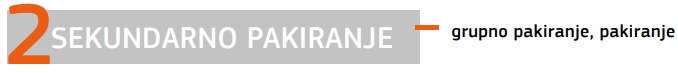 SEKUNDARNO PAKIRANJE 