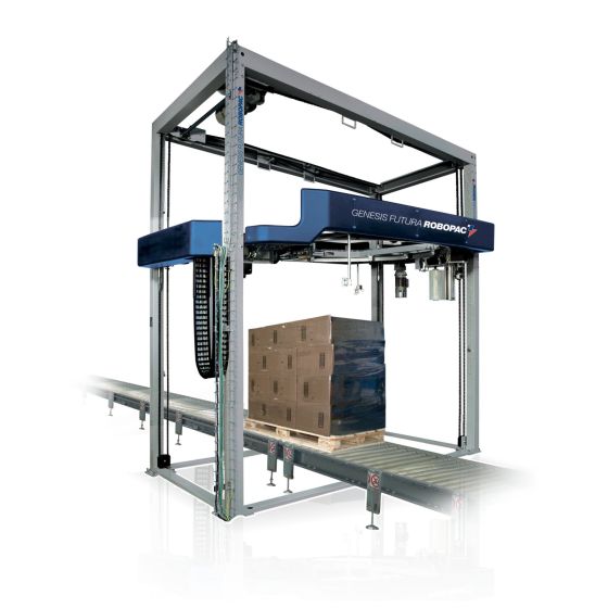 Automatske omatalice paleta. Strojevi za omatanje paleta Robopac