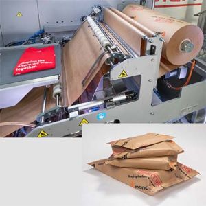 Stroj za pakiranje papirom za logistiku u E-trgovini do 900 paketa/h