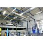 Kranski sistemi i konzolne dizalice. 
Modularni aluminijski Schmalz mostni sustav dizalica za terete do 1.200 kg