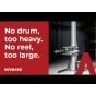 Lifting and moving drums, bins and reels w/o risk: Impact 200│HOVMAND - Lifting & moving technology